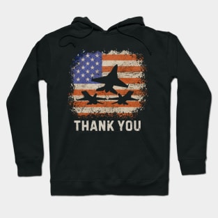 Air Force US Veterans American Flag 4th of July Patriotic Hoodie